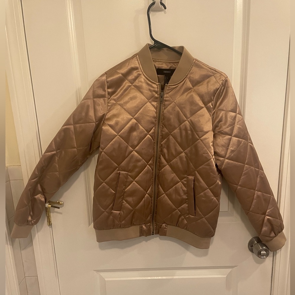 Forever 21 Gold Jacket with pockets